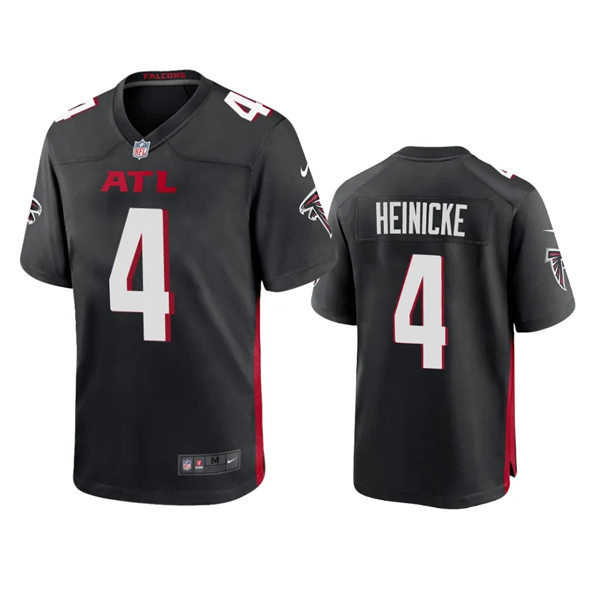 Men's Atlanta Falcons #4 Taylor Heinicke Nike Black Vapor Limited Jersey(2)