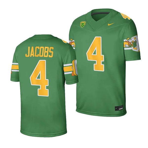 Mens Youth Oregon Ducks #4 Jestin Jacobs 2023 F.U.S.E. The Pick 20th Anniversary Honor Throwback Honor Jersey