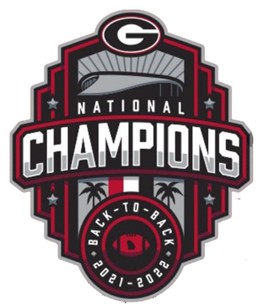 Embroidered Georgia Bulldogs College Football Playoff 2022 National Champions Patch