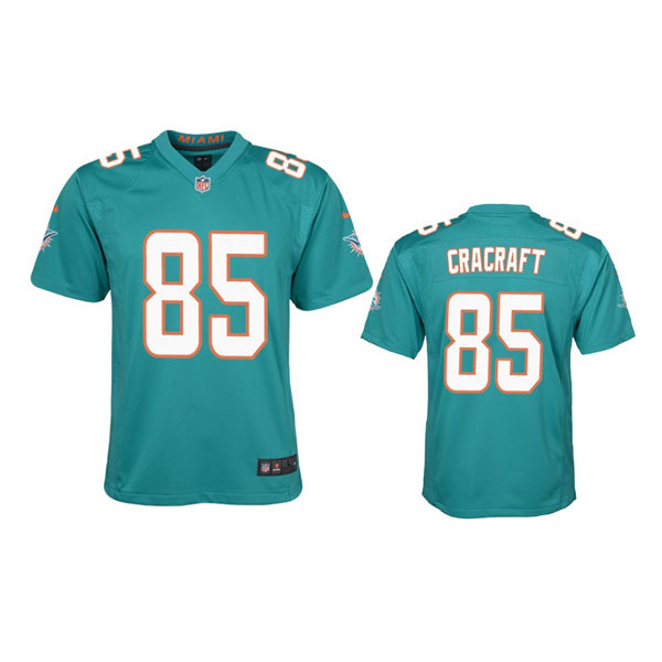 Youth Miami Dolphins #85 River Cracraft Nike Aqua Limited Jersey
