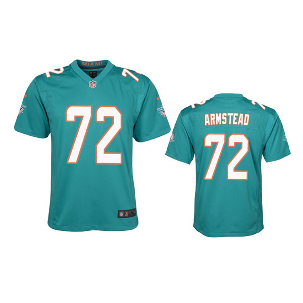 Youth Miami Dolphins #72 Terron Armstead Nike Aqua Limited Jersey