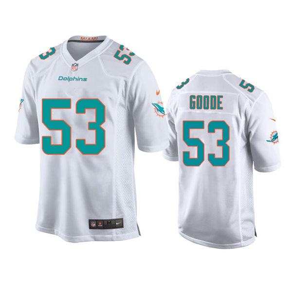 Youth Miami Dolphins #53 Cameron Goode Nike White Limited Jersey