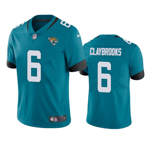 Mens Jacksonville Jaguars #6 Chris Claybrooks Nike Teal Alternate Vapor Untouchable Limited Jersey