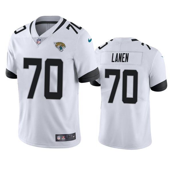 Mens Jacksonville Jaguars #70 Cole Van Lanen Nike White Vapor Untouchable Limited Jersey