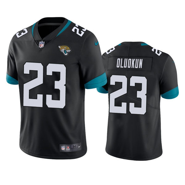 Mens Jacksonville Jaguars #23 Foyesade Oluokun Nike Black Vapor Untouchable Limited Jersey