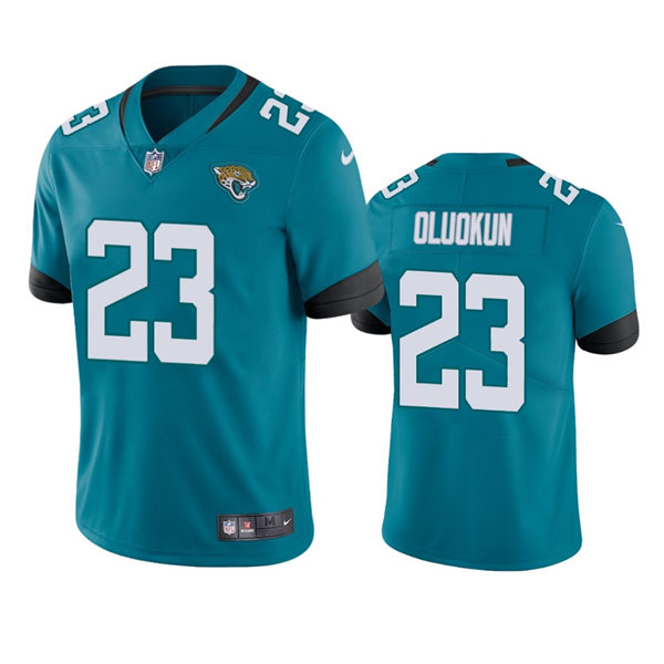 Mens Jacksonville Jaguars #23 Foyesade Oluokun Nike Teal Alternate Vapor Untouchable Limited Jersey