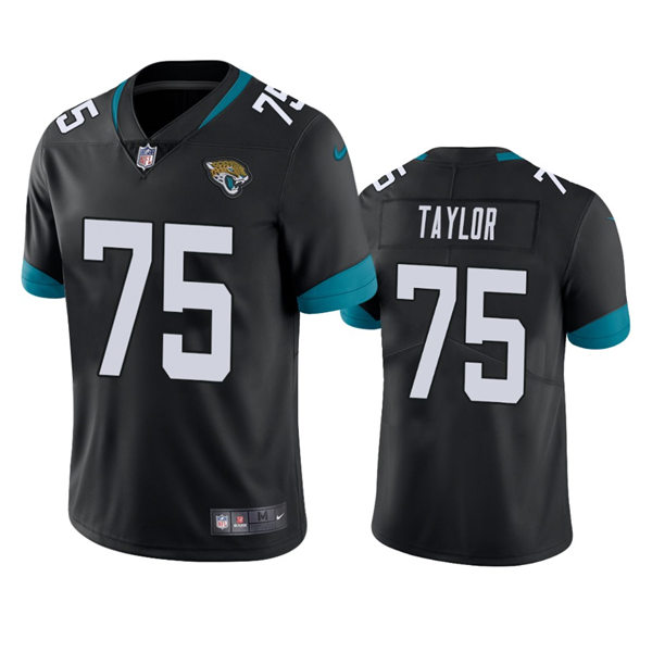 Mens Jacksonville Jaguars #75 Jawaan Taylor Nike Black Vapor Untouchable Limited Jersey
