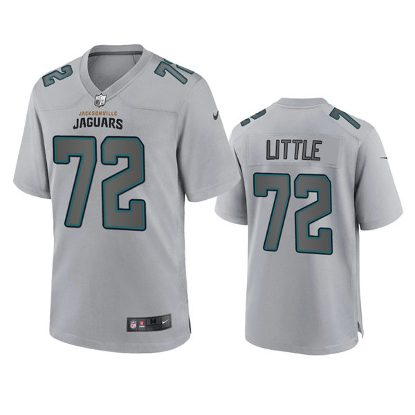 Mens Jacksonville Jaguars #72 Walker Little Gray Atmosphere Fashion Game Jersey