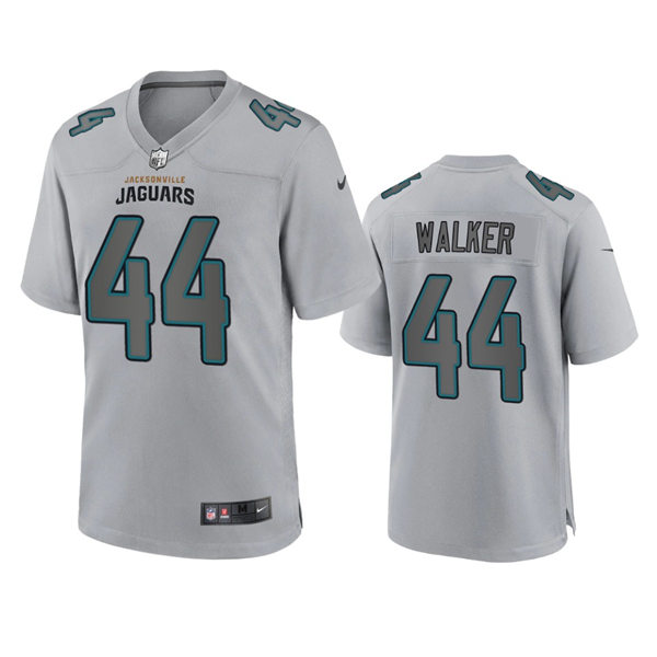 Mens Jacksonville Jaguars #44 Travon Walker Gray Atmosphere Fashion Game Jersey
