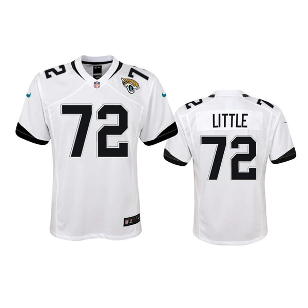 Youth Jacksonville Jaguars #72 Walker Little Nike White Limited Jersey