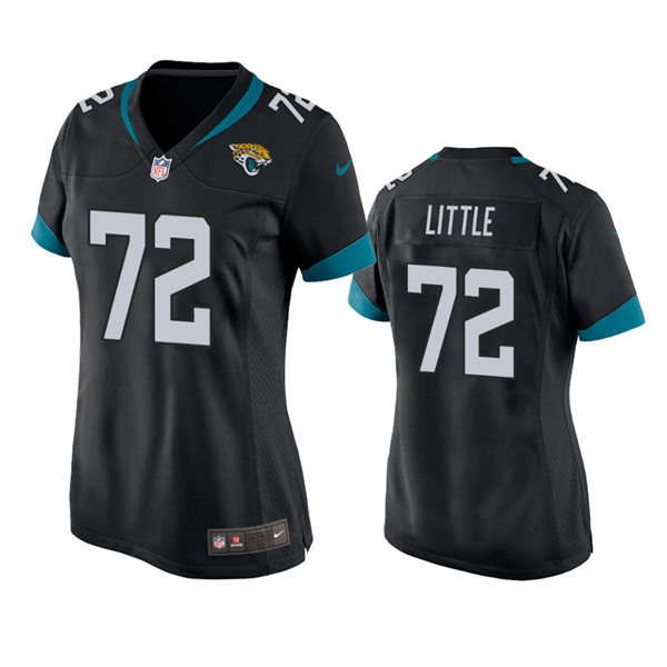 Womens Jacksonville Jaguars #72 Walker Little Nike Black Limited Jersey