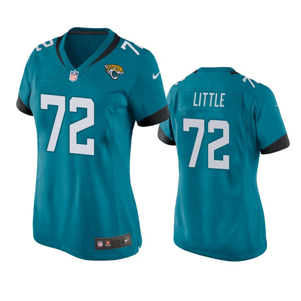 Womens Jacksonville Jaguars #72 Walker Little Nike Teal Alternate Limited Jersey