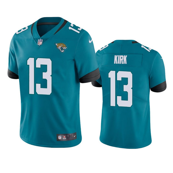 Mens Jacksonville Jaguars #13 Christian Kirk  Nike Teal Alternate Vapor Untouchable Limited Jersey(3)