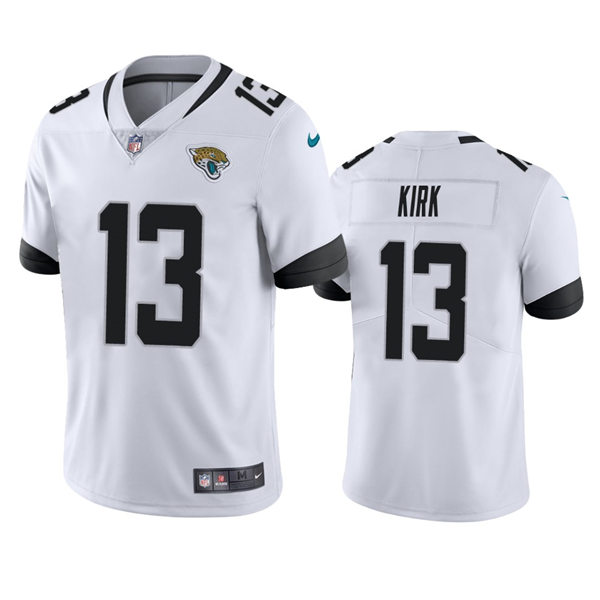 Mens Jacksonville Jaguars #13 Christian Kirk Nike White Vapor Untouchable Limited Jersey (2)