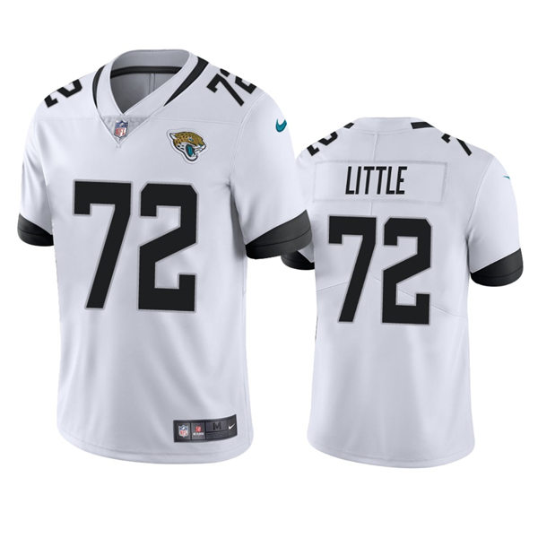 Mens Jacksonville Jaguars #72 Walker Little Nike White Vapor Untouchable Limited Jersey(3)