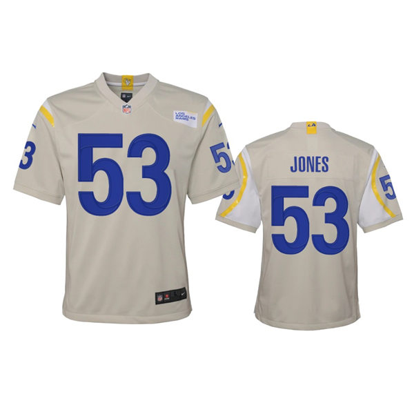 Youth Los Angeles Rams #53 Ernest Jones Nike Bone Limited Jersey