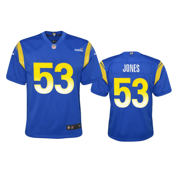 Youth Los Angeles Rams #53 Ernest Jones Nike Royal Limited Jersey