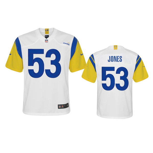 Youth Los Angeles Rams #53 Ernest Jones Nike White Alternate Limited Jersey
