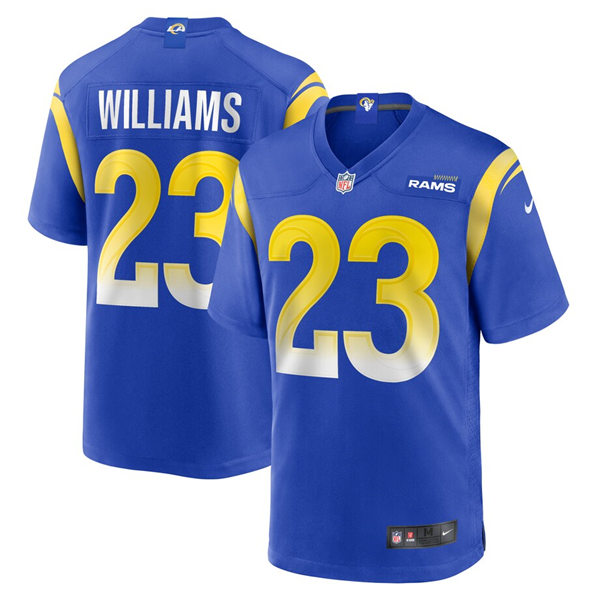 Mens Los Angeles Rams #23 Kyren Williams Nike Royal Vapor Untouchable Limited Jersey