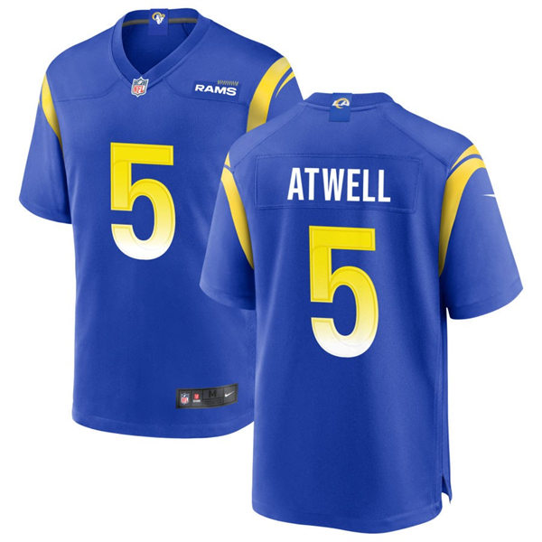 Mens Los Angeles Rams #5 Tutu Atwell Nike Royal Vapor Untouchable Limited Jersey
