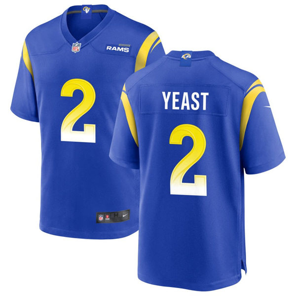 Mens Los Angeles Rams #2 Russ Yeast Nike Royal Vapor Untouchable Limited Jersey