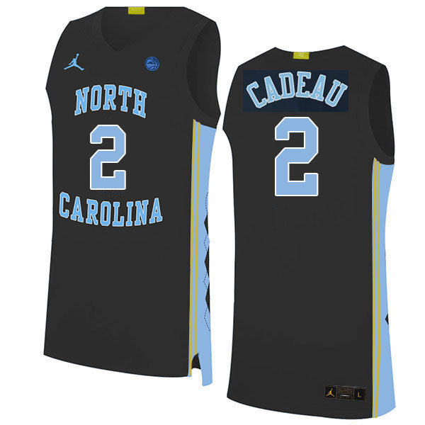 Mens Youth North Carolina Tar Heels #2 Elliot Cadeau Navy College Baseketball Game Jersey