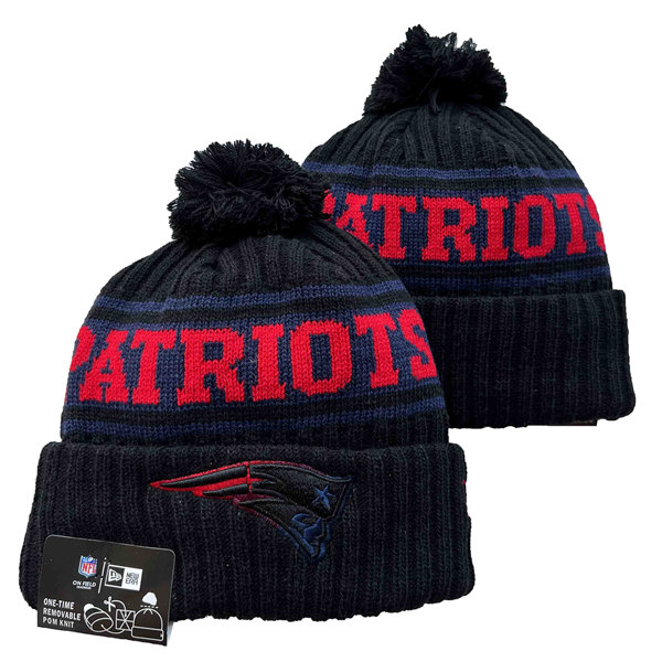 New England Patriots Cuffed Pom Knit Hat YD2311070 (13)