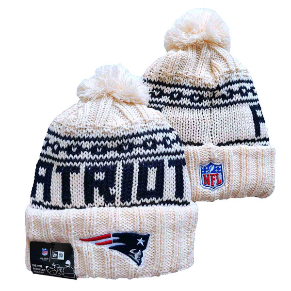 New England Patriots Cuffed Pom Knit Hat YD2311070 (6)