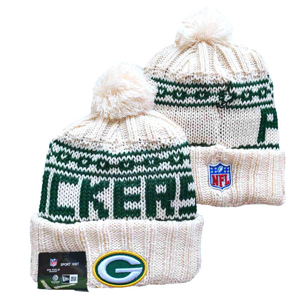 Green Bay Packers Cuffed Pom Knit Hat YD2311070 (6)