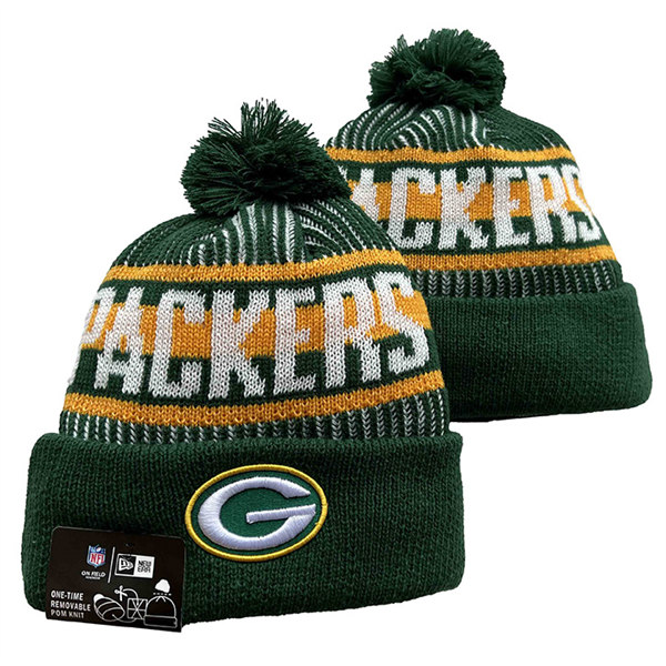 Green Bay Packers Cuffed Pom Knit Hat YD2311070 (1)