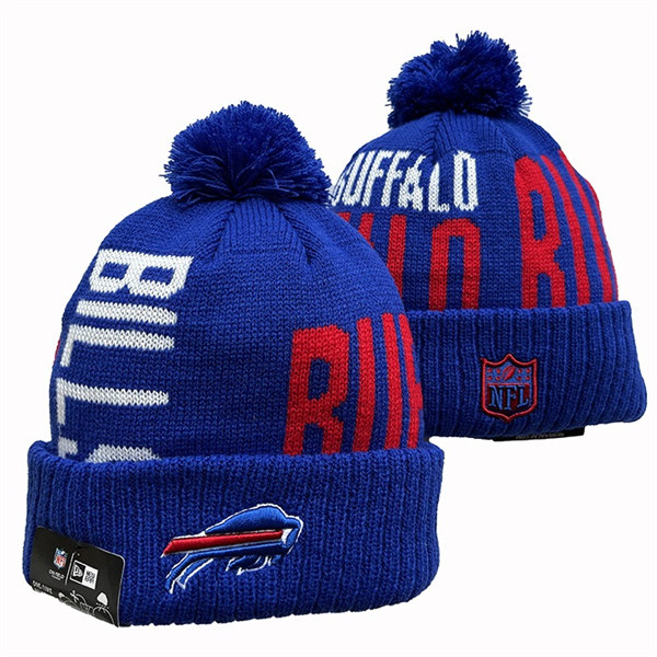 Buffalo Bills Cuffed Pom Knit Hat YD2311070 (8)