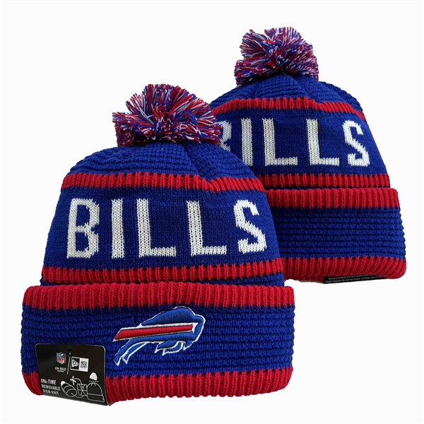 Buffalo Bills Cuffed Pom Knit Hat YD2311070 (12)