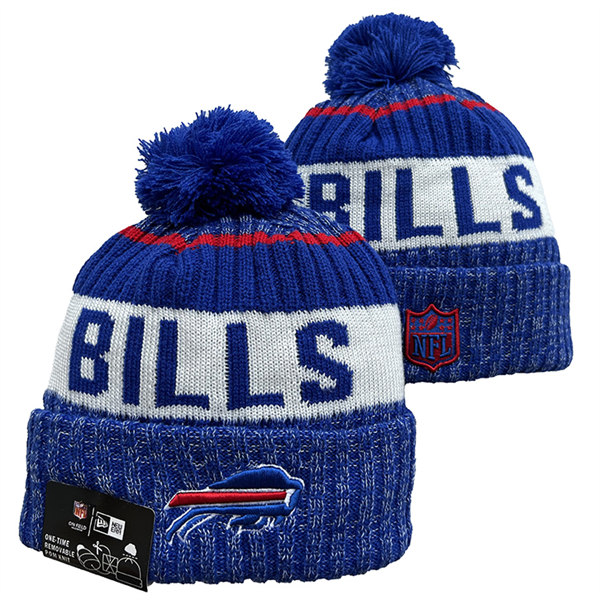 Buffalo Bills Cuffed Pom Knit Hat YD2311070 (2)