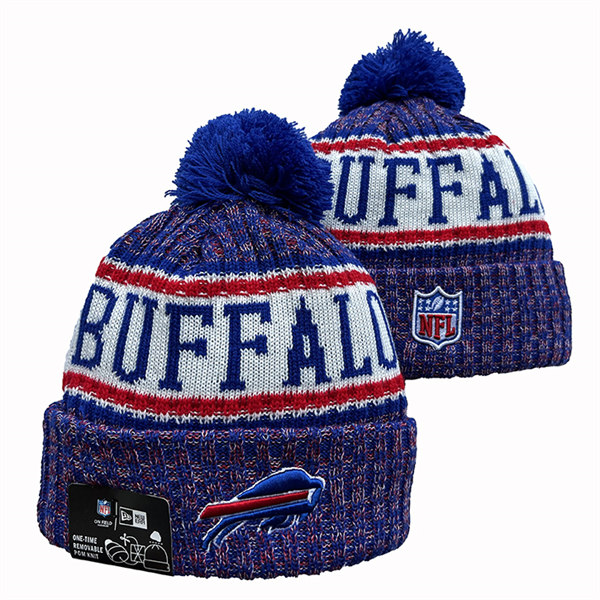 Buffalo Bills Cuffed Pom Knit Hat YD2311070 (16)