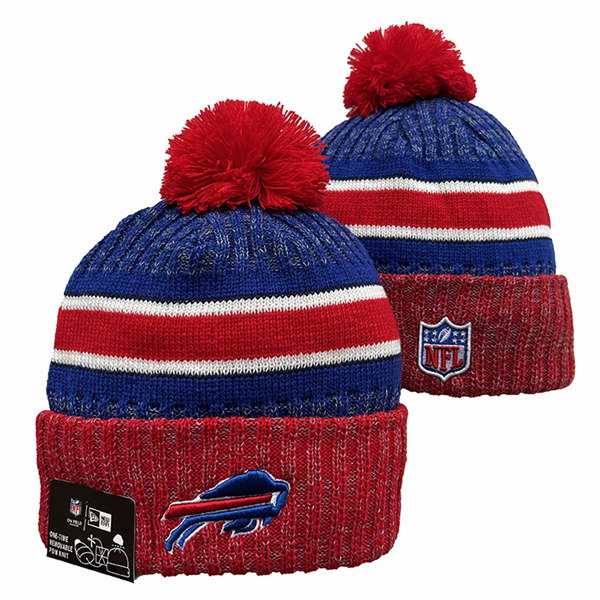 Buffalo Bills Cuffed Pom Knit Hat YD2311070 (4)