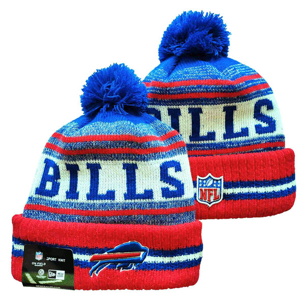 Buffalo Bills Cuffed Pom Knit Hat YD2311070 (11)