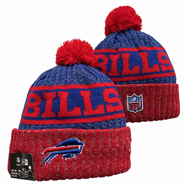 Buffalo Bills Cuffed Pom Knit Hat YD2311070 (10)