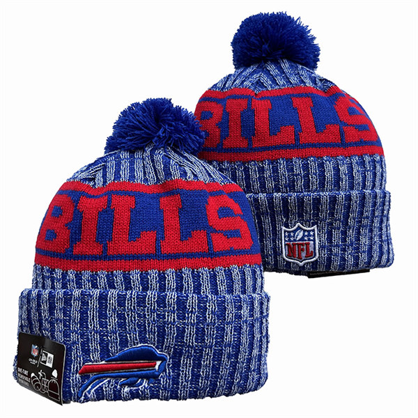 Buffalo Bills Cuffed Pom Knit Hat YD2311070 (13)