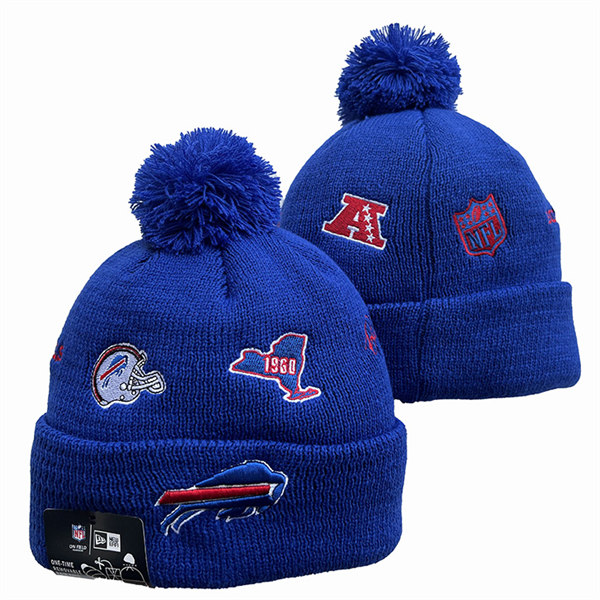 Buffalo Bills Cuffed Pom Knit Hat YD2311070 (9)