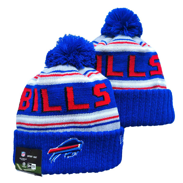 Buffalo Bills Cuffed Pom Knit Hat YD2311070 (15)