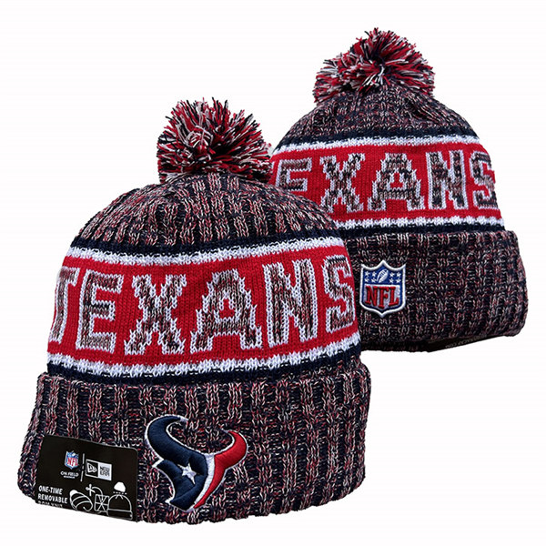 Houston Texans Cuffed Pom Knit Hat YD2311070 (4)
