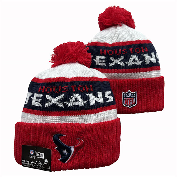 Houston Texans Cuffed Pom Knit Hat YD2311070 (1)