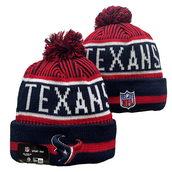 Houston Texans Cuffed Pom Knit Hat YD2311070 (5)