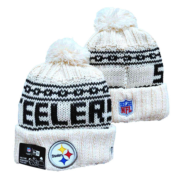 Pittsburgh Steelers Cuffed Pom Knit Hat YD2311070 (4)