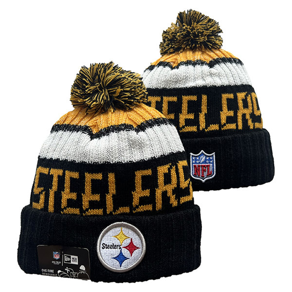 Pittsburgh Steelers Cuffed Pom Knit Hat YD2311070 (14)