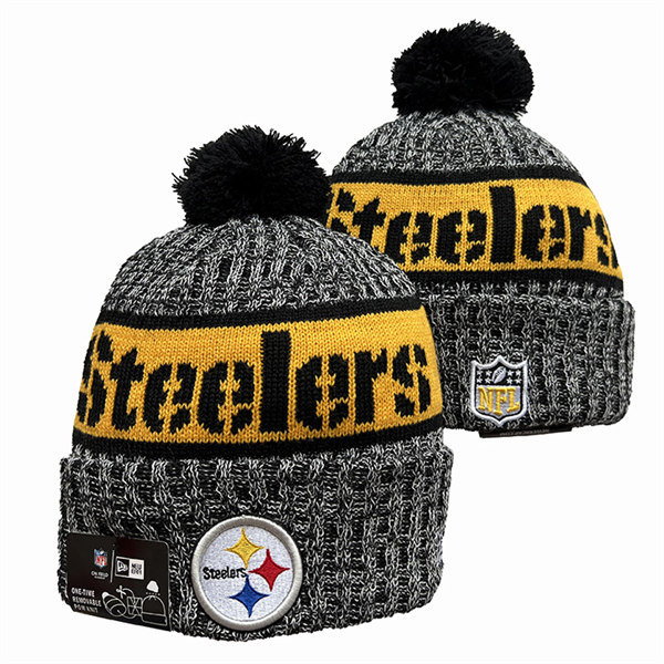 Pittsburgh Steelers Cuffed Pom Knit Hat YD2311070 (12)