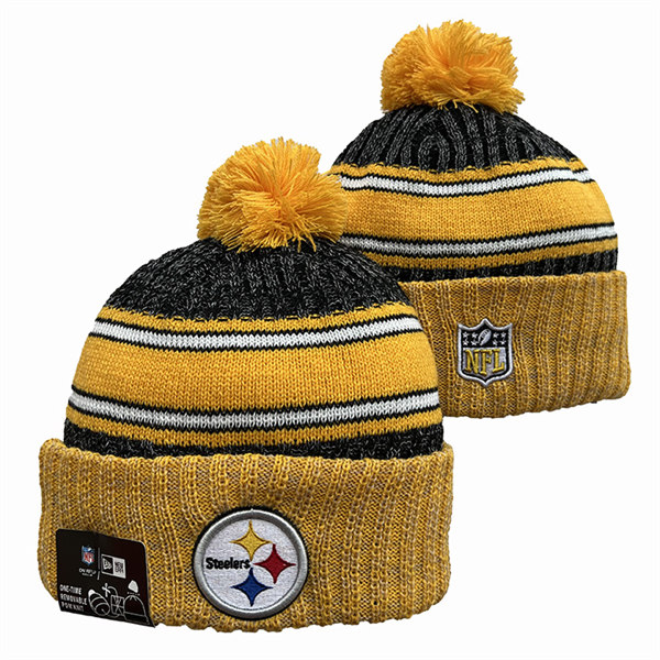 Pittsburgh Steelers Cuffed Pom Knit Hat YD2311070 (17)