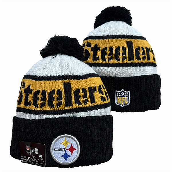 Pittsburgh Steelers Cuffed Pom Knit Hat YD2311070 (11)