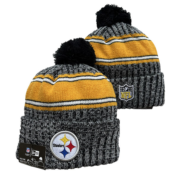 Pittsburgh Steelers Cuffed Pom Knit Hat YD2311070 (18)