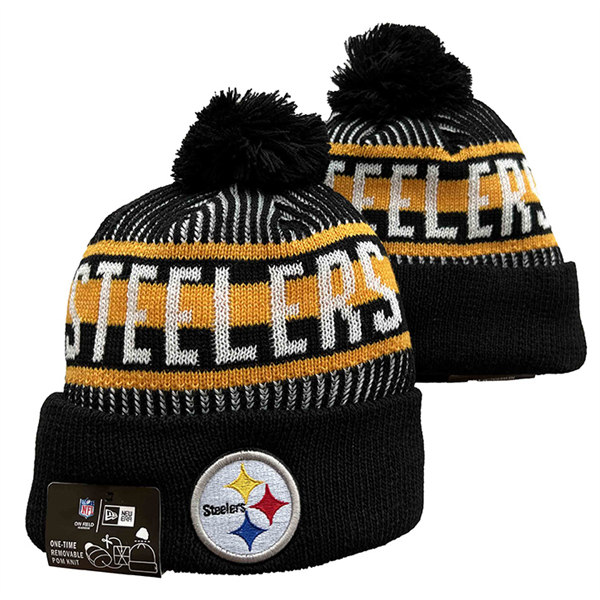 Pittsburgh Steelers Cuffed Pom Knit Hat YD2311070 (16)